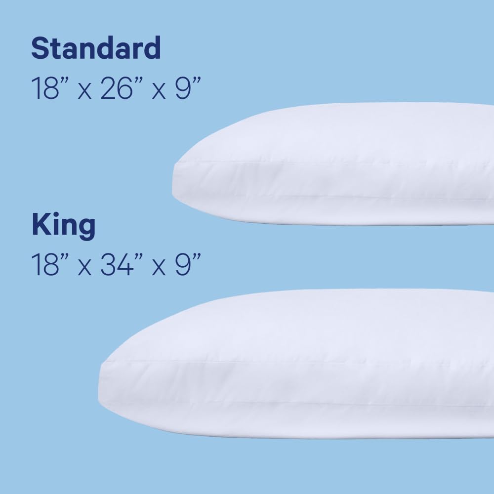 Casper Original Pillow for Sleeping, Standard, White, Two Pack