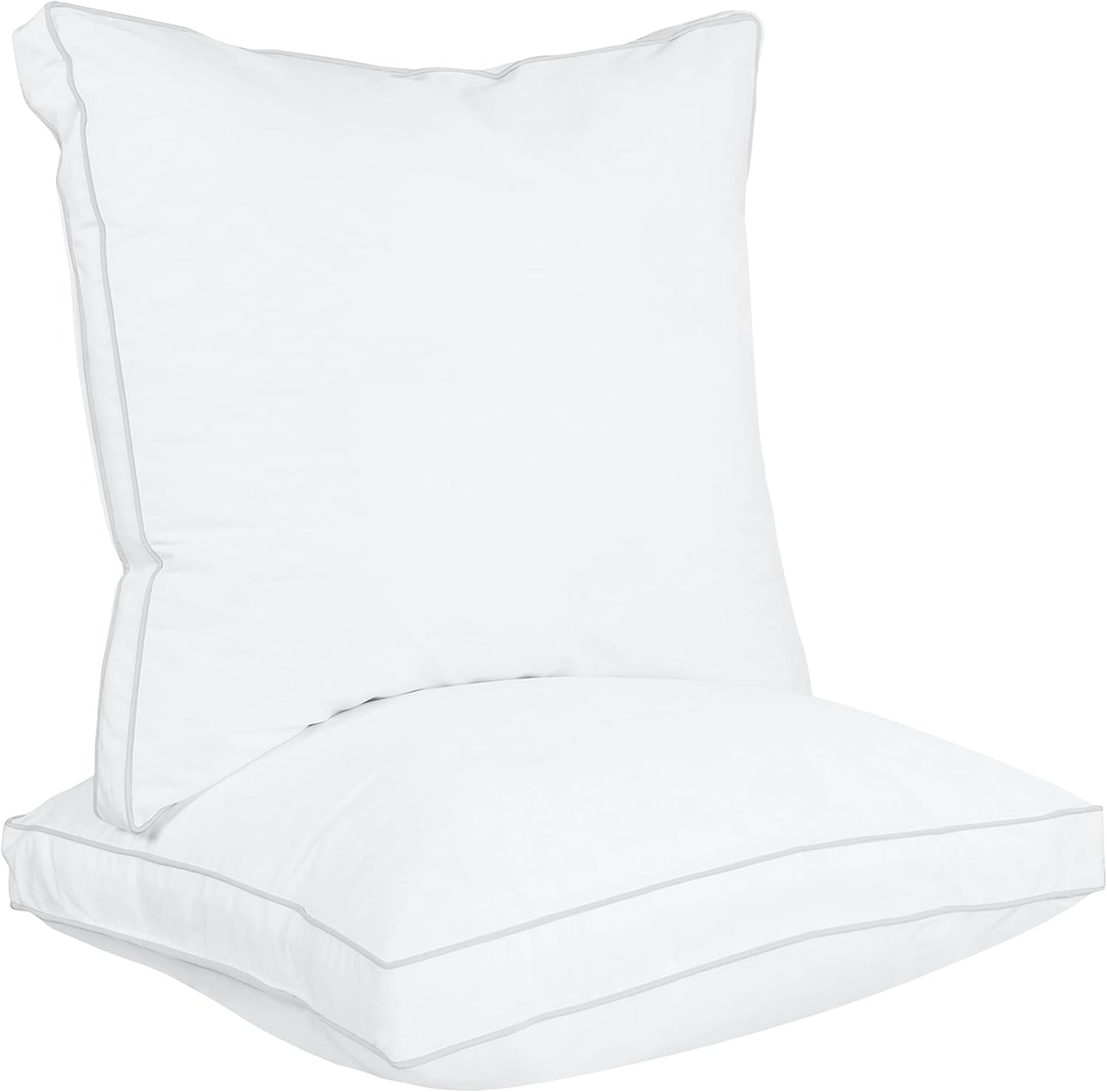 Utopia Bedding Bed Pillows for Sleeping Queen Size (White), Set of 2, Cooling Hotel Quality, Gusseted Pillow for Back, Stomach or Side Sleepers