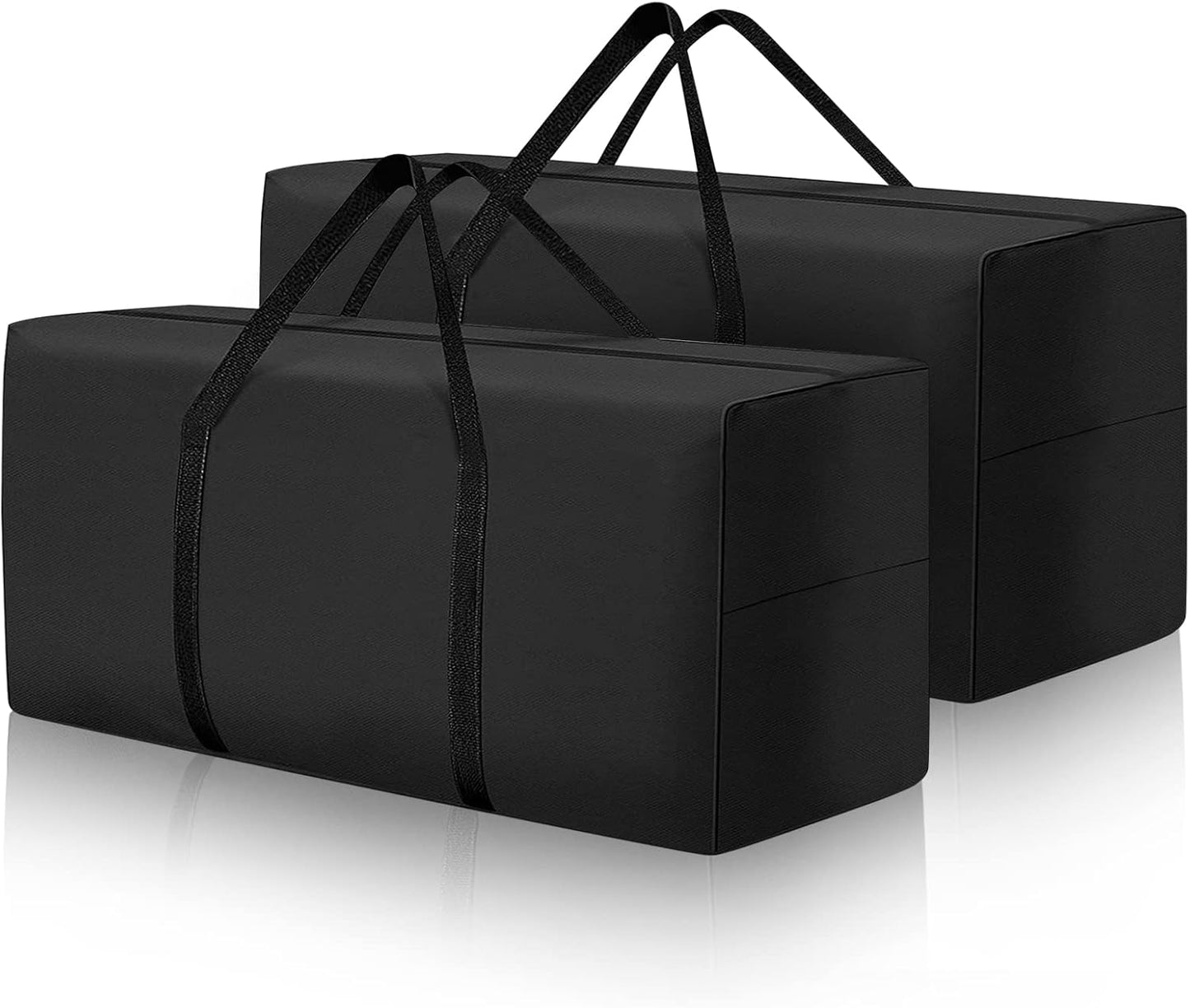 177 Gallon Outdoor Cushion Storage Bag 68 inch Extra Large Patio Furniture Cushion Storage Bag Waterproof Garden Cushion Storage Covers with Zipper and Handles Black (1 Pack, 68"L x 30"W x 20"H)