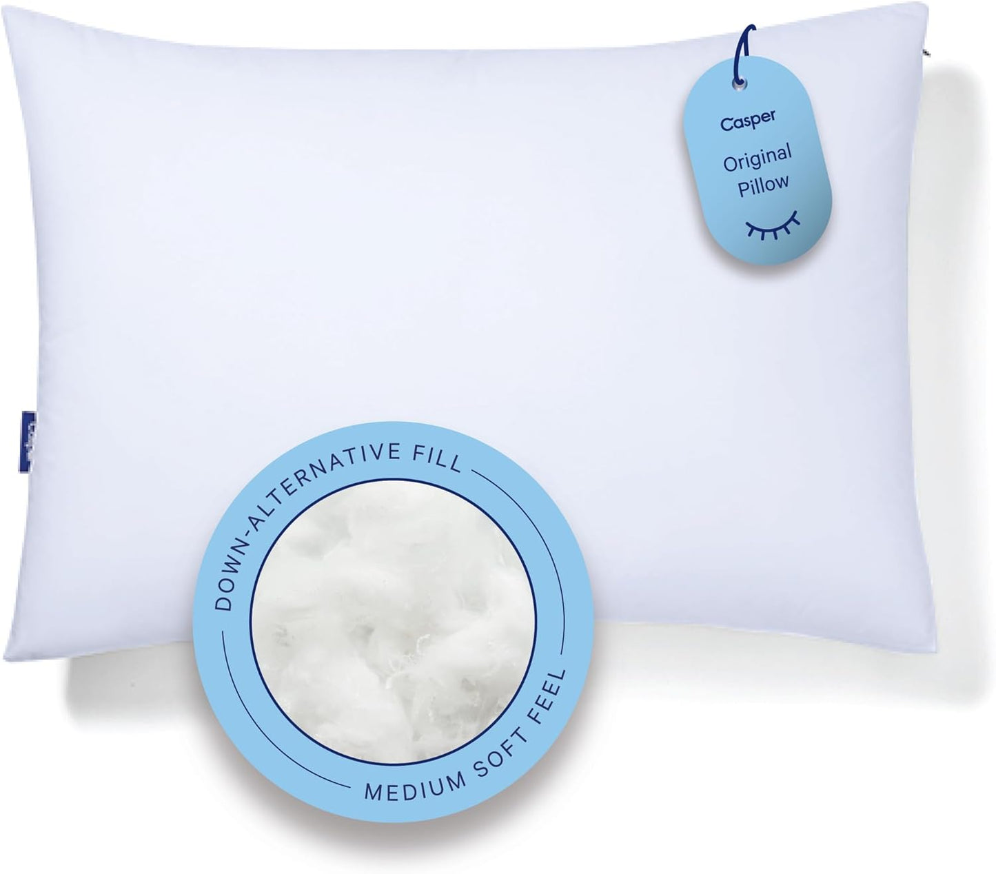 Casper Original Pillow for Sleeping, Standard, White, Two Pack