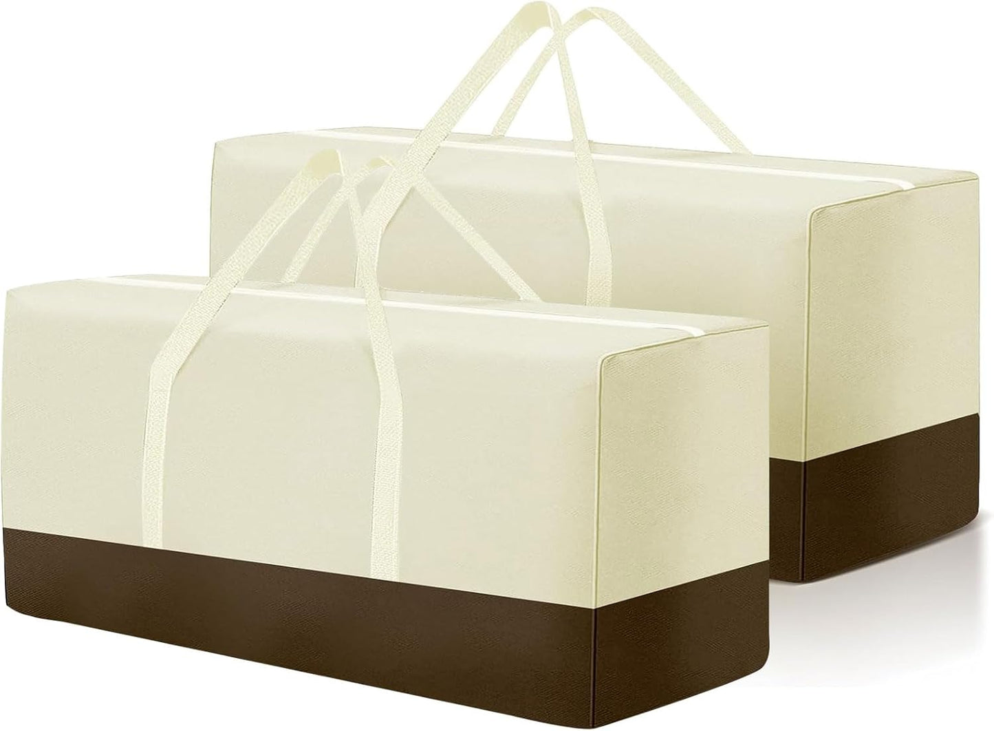 177 Gallon Outdoor Cushion Storage Bag 68 inch Extra Large Patio Furniture Cushion Storage Bag Waterproof Garden Cushion Storage Covers with Zipper and Handles Black (1 Pack, 68"L x 30"W x 20"H)