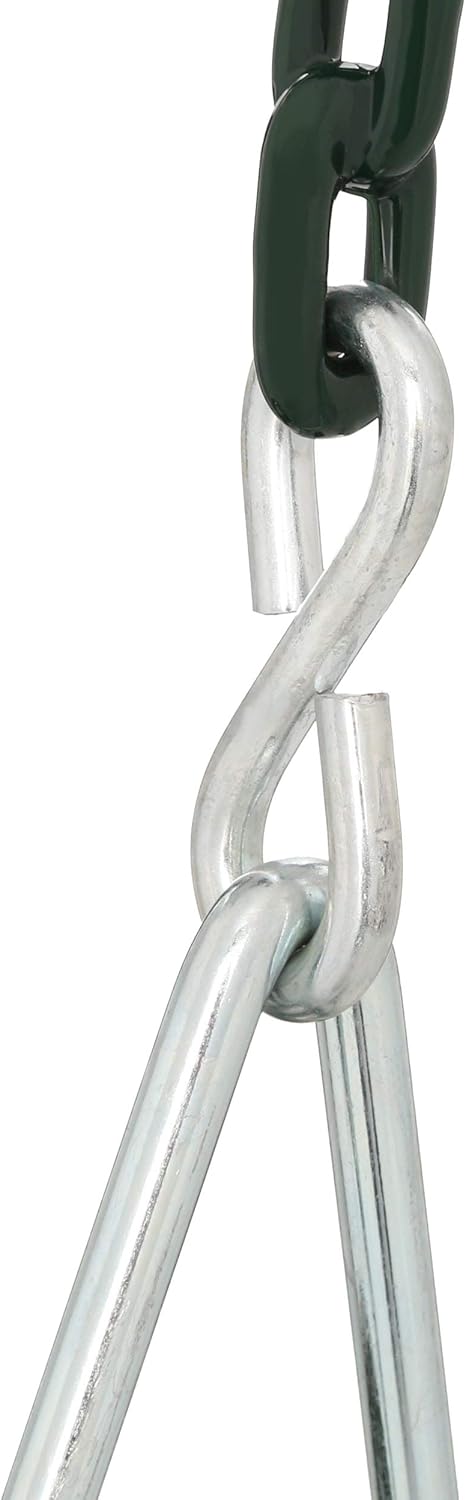 Gorilla Playsets 04-0008-G/G Full Bucket Toddler Swing, Bucket, Green 60" Plastic Coated Chains, 50 Lb Capacity