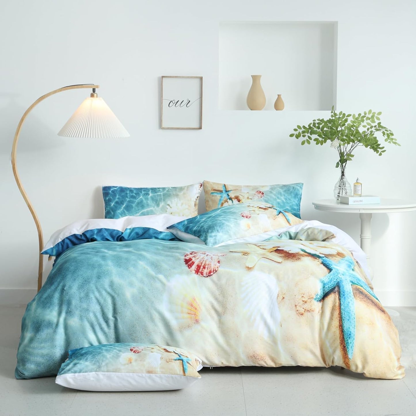 Jane yre Duvet Cover Queen Floral, Brushed Microfiber 3 Pieces Bedding Set, Garden Style Vintage Floral Queen Duvet Cover Flower, with Zipper Closure, Luxury Soft Breathable Comfy