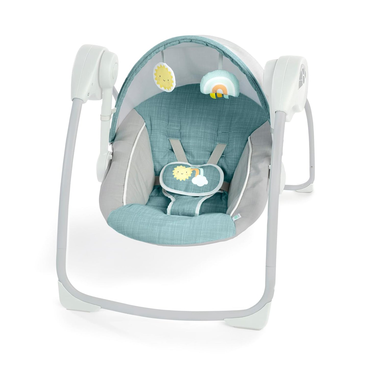 Ingenuity: ity by Ingenuity Swingity Swing Easy-Fold Portable Baby Swing, 0-9 Months Up to 20 lbs (Goji)