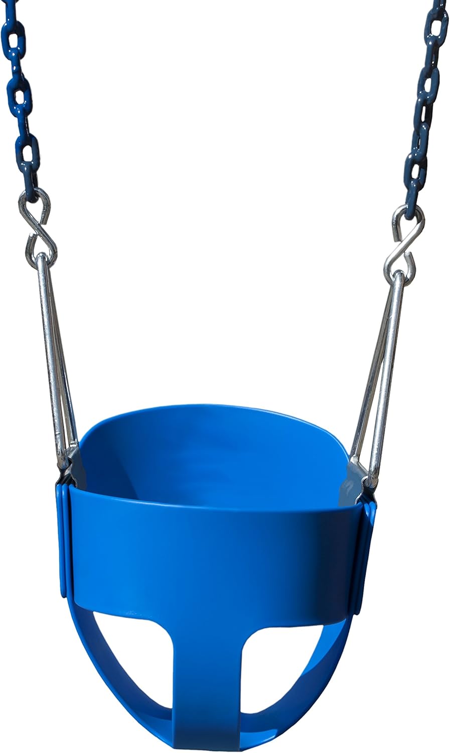 Gorilla Playsets 04-0008-G/G Full Bucket Toddler Swing, Bucket, Green 60" Plastic Coated Chains, 50 Lb Capacity