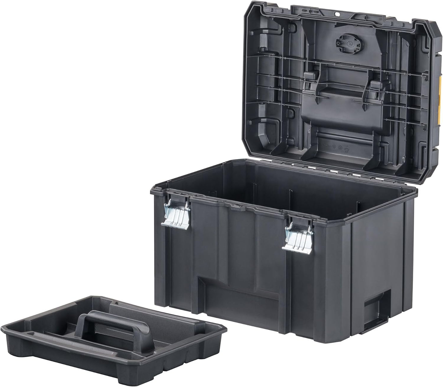 DEWALT TSTAK Tool Box, Extra Large Design, Removable Tray for Easy Access to Tools, Water and Debris Resistant (DWST17806)