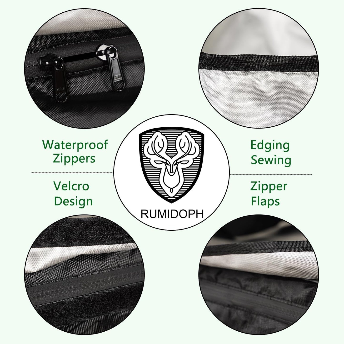 Outdoor Cushion Storage Bag Waterproof Square Large Patio Storage Bags with Zipper for Outdoor Furniture Cushion, 65 x20 x28IN