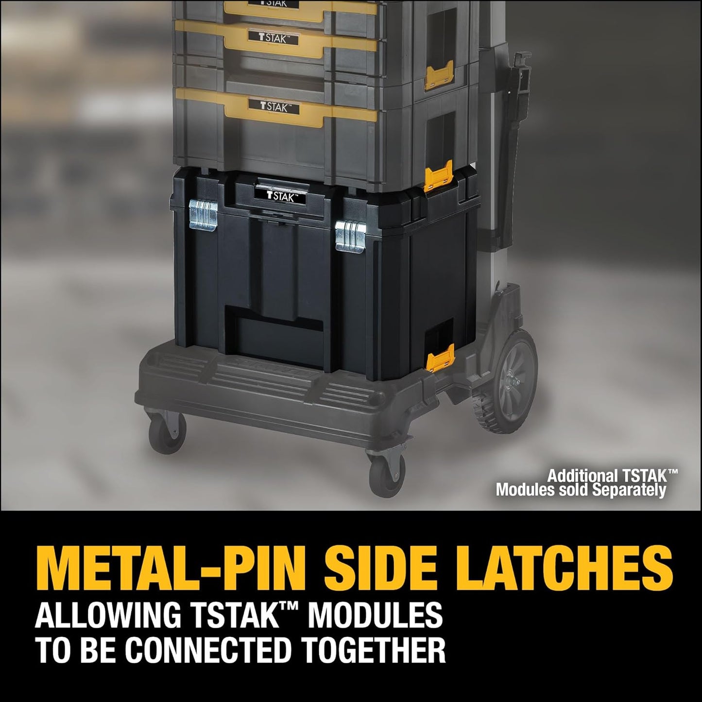 DEWALT TSTAK Tool Box, Extra Large Design, Removable Tray for Easy Access to Tools, Water and Debris Resistant (DWST17806)