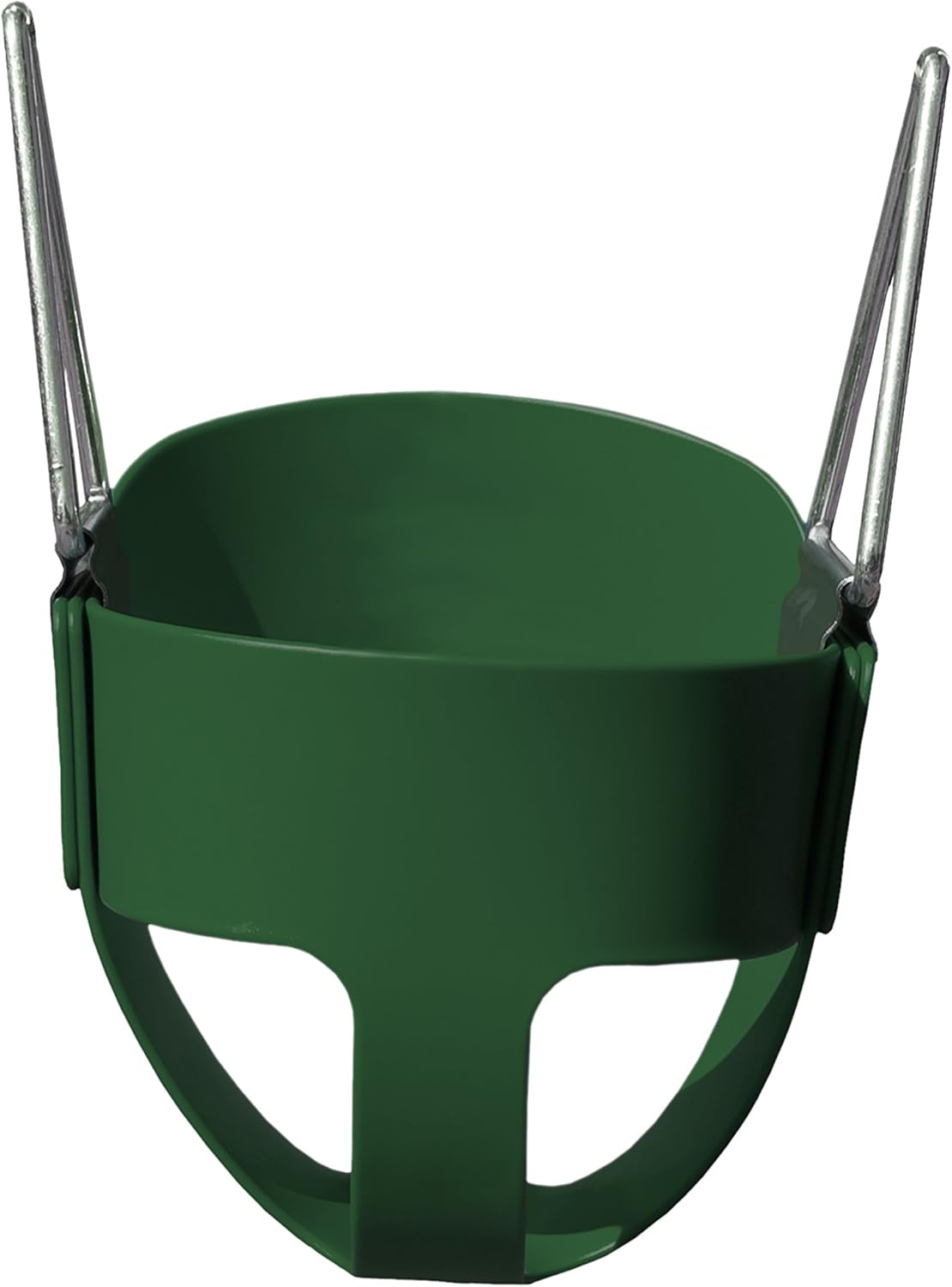 Gorilla Playsets 04-0008-G/G Full Bucket Toddler Swing, Bucket, Green 60" Plastic Coated Chains, 50 Lb Capacity