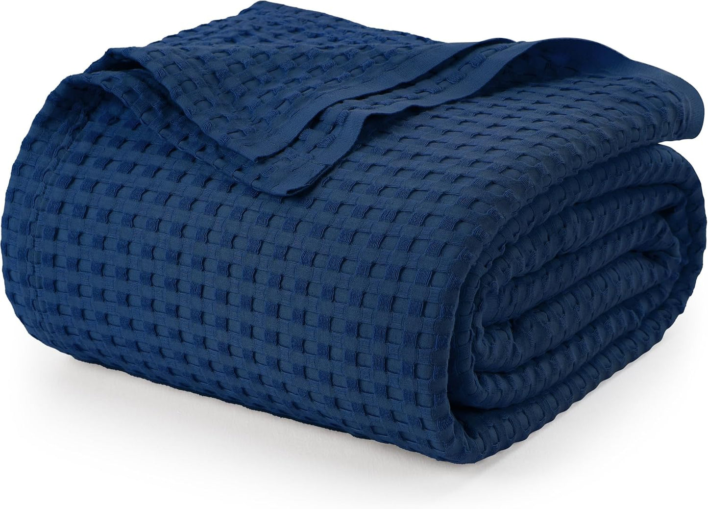 Utopia Bedding White 100% Cotton Waffle Blanket 300 GSM [King - 90x108 Inch] Soft Lightweight Breathable Bed Blanket for All Season