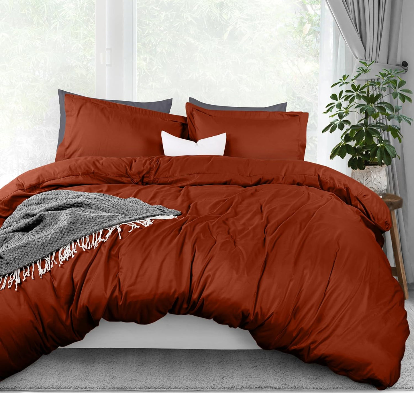Utopia Bedding Duvet Cover Queen Size - 3 Piece with Zipper Closure - 1 Comforter Cover 90X90 Inches & 2 Pillow Shams 20X26 Inches (White) Comforter Not Included