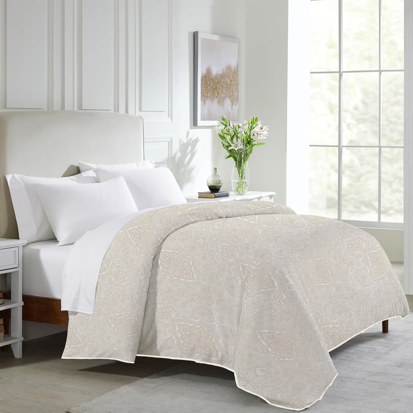 California Design Den Duvet Cover King Size Only - Winner Good Housekeeping Best Bedding Awards 2025, Premium 400 Thread Count Sateen, 100% Cotton Duvet Covers, Button Closure & Corner Ties - White