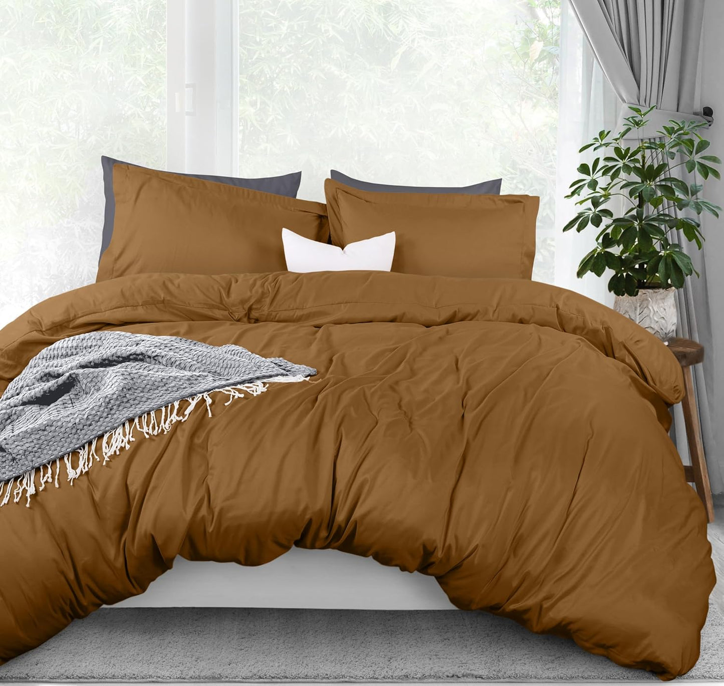 Utopia Bedding Duvet Cover Queen Size - 3 Piece with Zipper Closure - 1 Comforter Cover 90X90 Inches & 2 Pillow Shams 20X26 Inches (White) Comforter Not Included