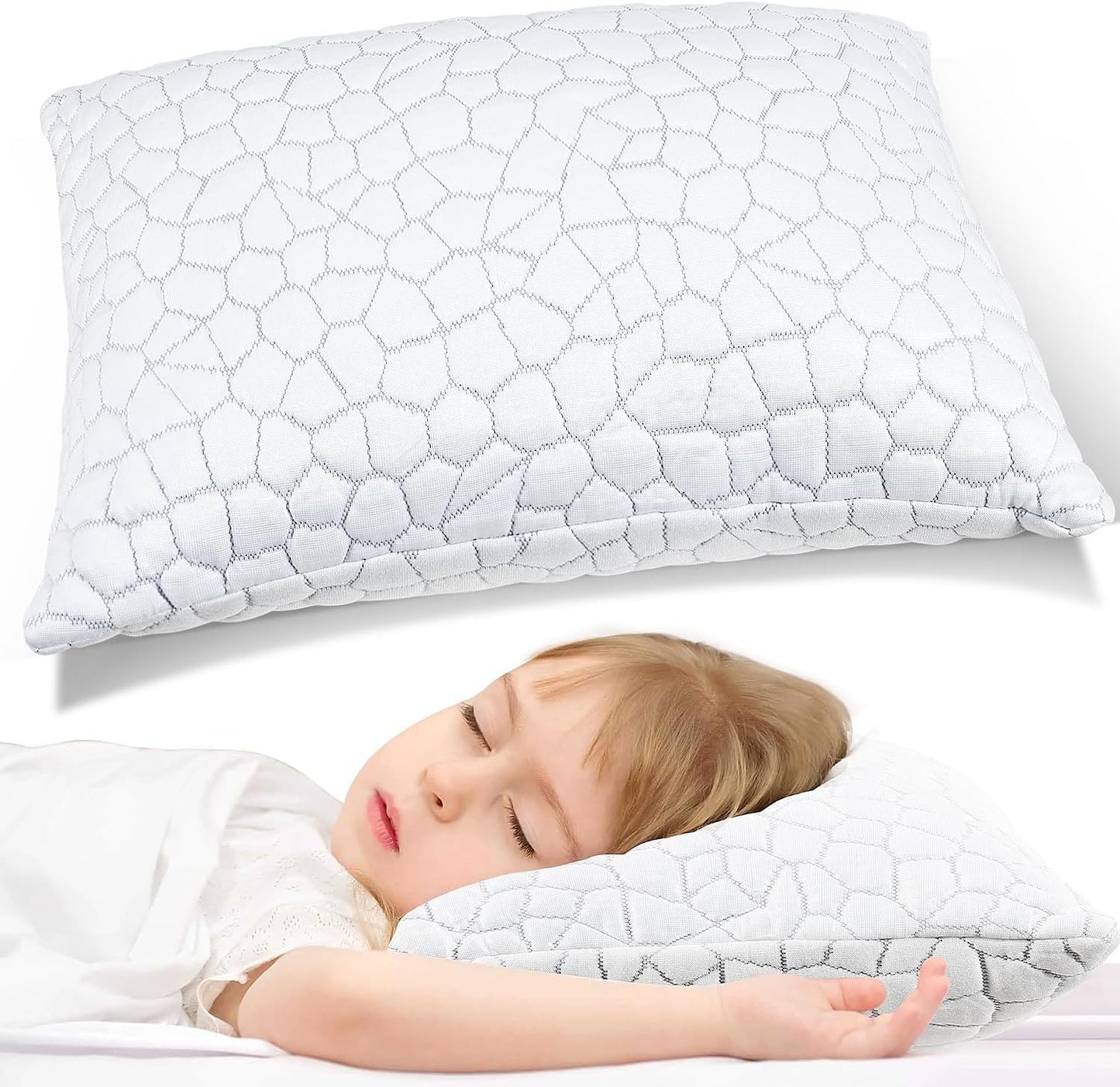 SUPA MODERN Cooling Bed Pillows for Sleeping 2 Pack Shredded Memory Foam Pillows Queen Size Set of 2, Adjustable Cool Pillow for Side Back Stomach Sleepers Luxury firm Gel Pillows for Neck Pain Relief