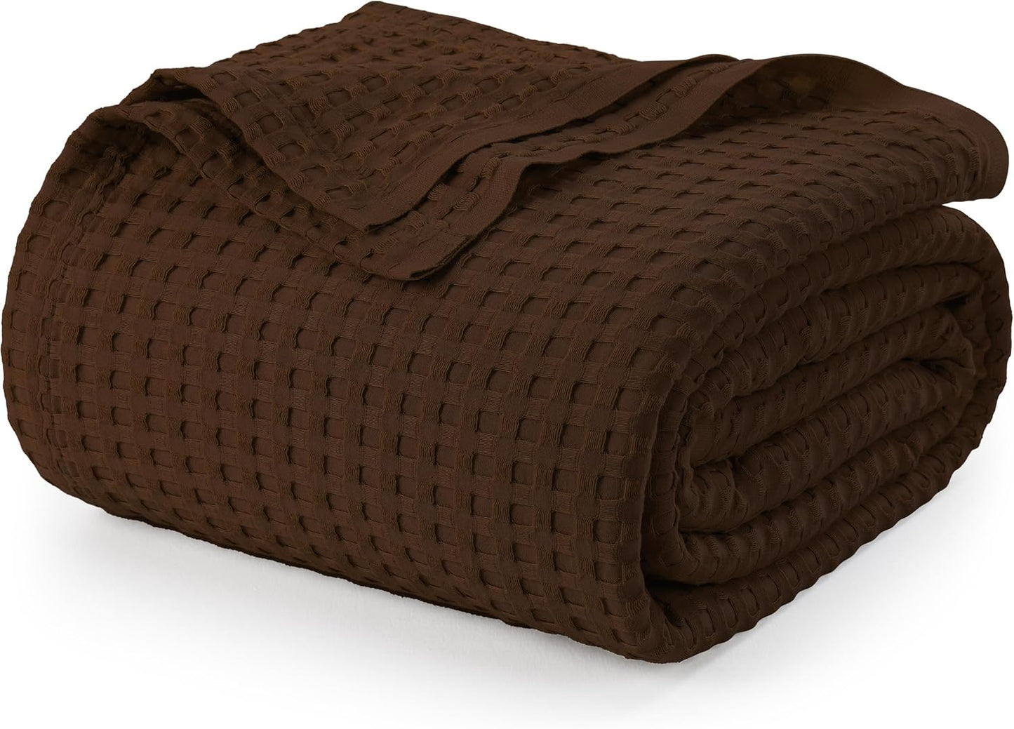 Utopia Bedding White 100% Cotton Waffle Blanket 300 GSM [King - 90x108 Inch] Soft Lightweight Breathable Bed Blanket for All Season