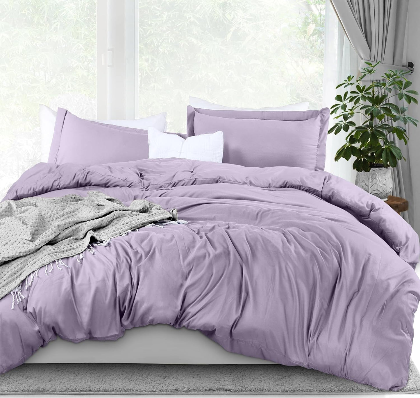 Utopia Bedding Duvet Cover Queen Size - 3 Piece with Zipper Closure - 1 Comforter Cover 90X90 Inches & 2 Pillow Shams 20X26 Inches (White) Comforter Not Included